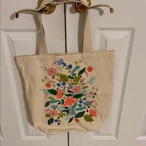Rifle Paper Co. Cream Floral Tote